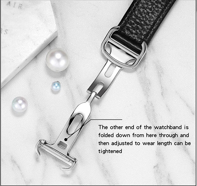 Luxury Square Watch – Waterproof Leather Strap Classic Design