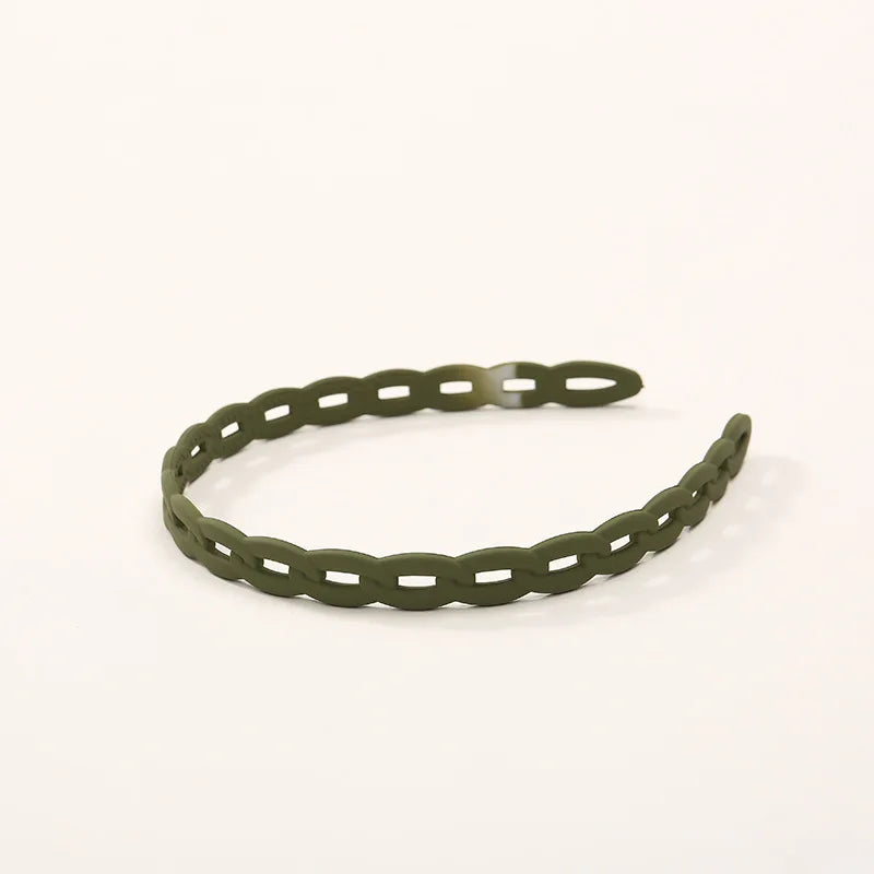 Elegant Matte Resin Hairband – Anti-Slip Hair Accessory for Women