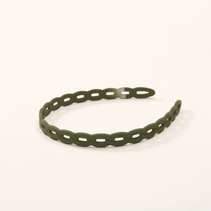 Elegant Matte Resin Hairband – Anti-Slip Hair Accessory for Women