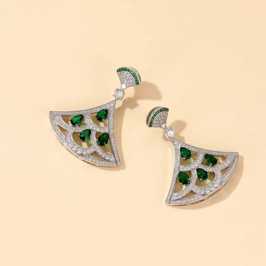 Luxury Zircon Pendant Necklace & Earrings Set – Elegant Jewelry for Women