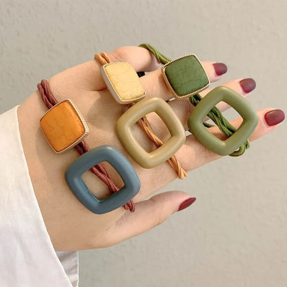 Elegant Matte Square Hair Tie – Premium Minimalist Hair Accessory