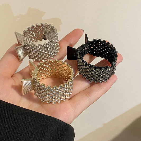 Luxurious Rhinestone Hair Clips – Elegant Hair Accessory for Ponytails & Events