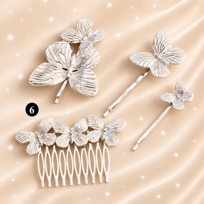 Vintage Butterfly Metal Hairpin – Elegant Women Hair Accessory