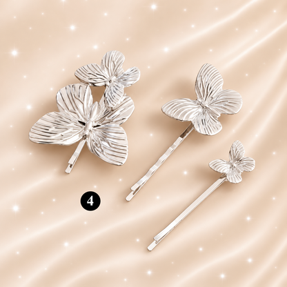 Vintage Butterfly Metal Hairpin – Elegant Women Hair Accessory