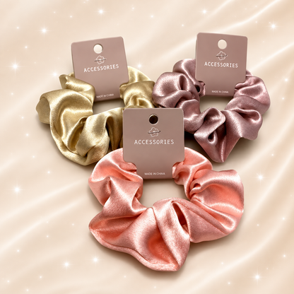Luxury Satin Hair Scrunchie – Soft Elastic Hair Tie
