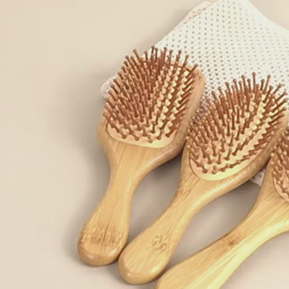 Bamboo Hair Brush – Anti-Static Scalp Massage & Detangling Brush