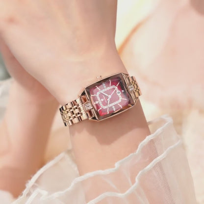 Luxury Women's Signature Watch – Crystal Quartz Timepiece